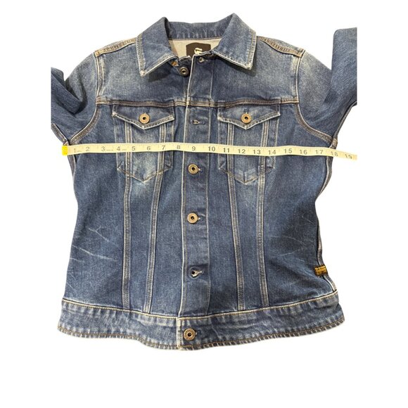 G-Star Raw Denim Jacket Elto Pure Stretch Slim Blue Button-Up Size M NEW - Picture 6 of 8